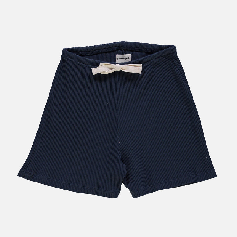 Women's Cotton Rib Hortensia Shorts - Midnight Navy