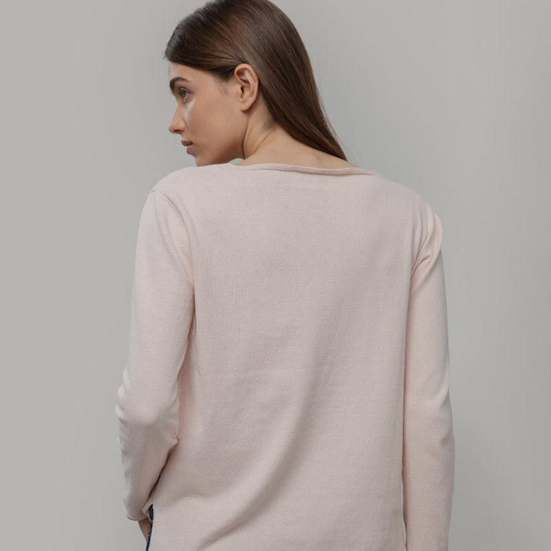 Women's Recycled Cotton 3/4 Sleeve Leda Cardigan - Pink Tulle