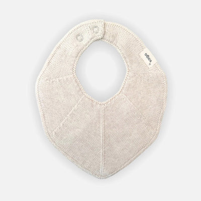 Cotton Knitted Fjola Bib - Ivory