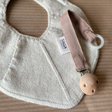 Cotton Knitted Fjola Bib - Ivory