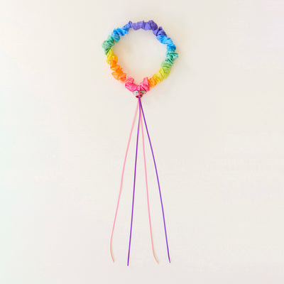 Silk Garland Headband - Rainbow