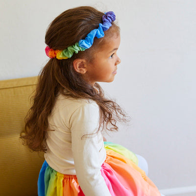 Silk Garland Headband - Rainbow