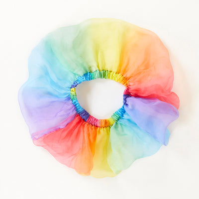 Silk Tulle Tutu - Rainbow