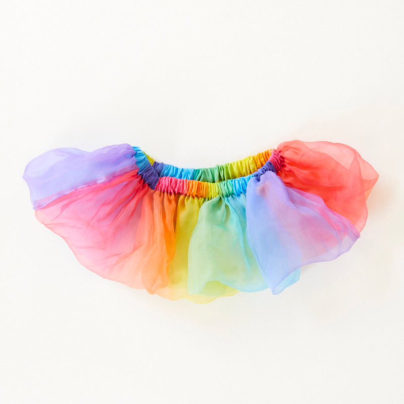 Silk Tulle Tutu - Rainbow