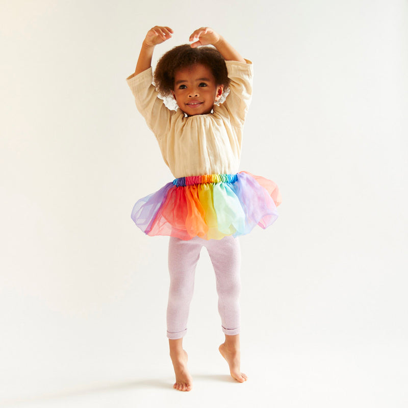 Silk Tulle Tutu - Rainbow