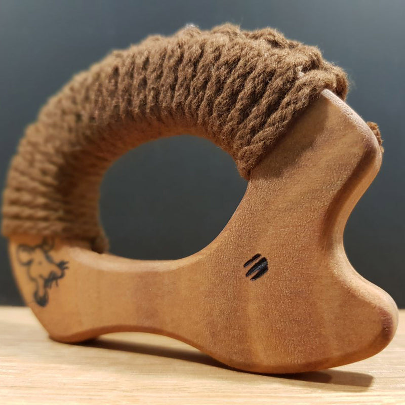 Wooden Hedgehog Teether