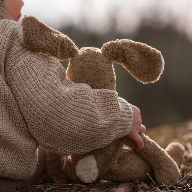 Cotton Large Rabbit Beige – MamaOwl
