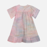 Kids Cotton Flair Dress - Dawn