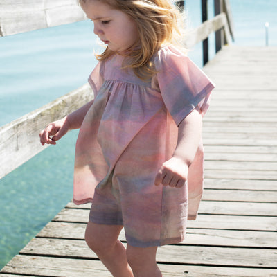 Baby Cotton Flair Dress - Dawn