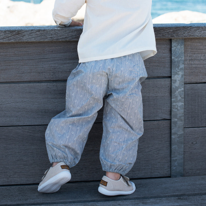 Baby Cotton Pants - Indigo Gem