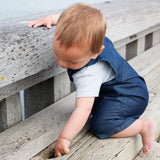 Baby Cotton Overall - Dark Denim
