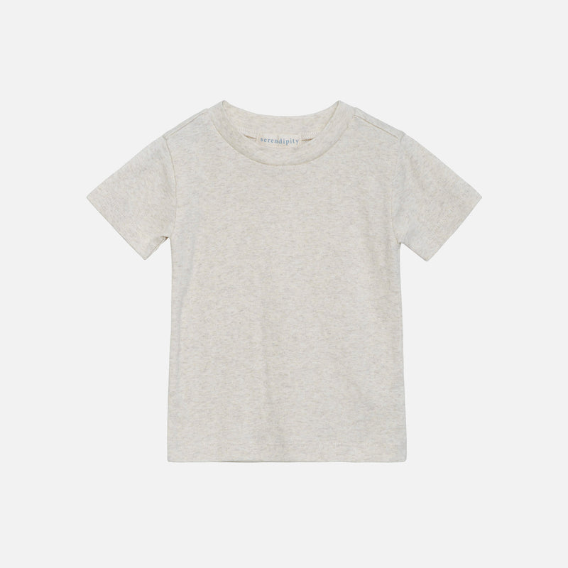 Cotton SS Tee - Shell Melange