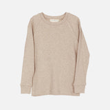 Kids Cotton Raglan Tee - Oat Melange