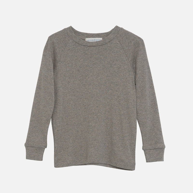 Cotton Raglan Top - Taupe