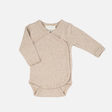 Cotton Newborn Wrap Body - Oat Melange
