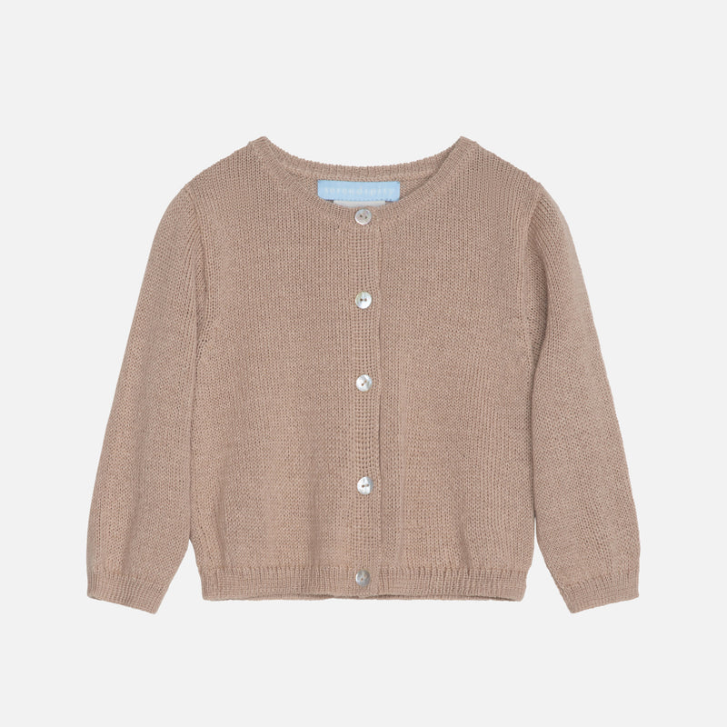 Baby Alpaca Cardigan - Nutmeg