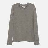 Womens Cotton LS Tee - Taupe