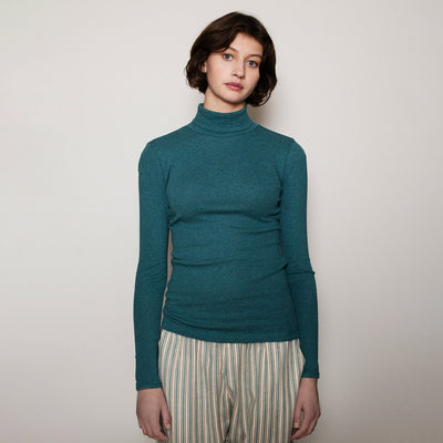 Womens Cotton Turtleneck - Arctic