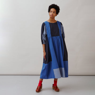 Women's Cotton Betsy Dress - Indigo Mix