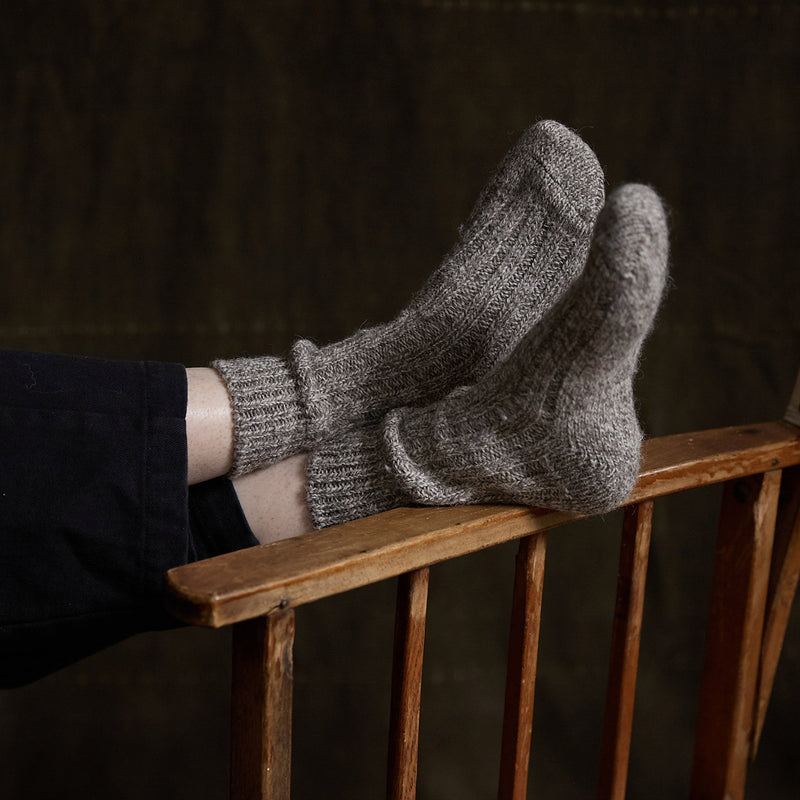 Adults Wool Jacob Socks - Loam