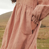 Ash Women's Dress - Linen - Peony