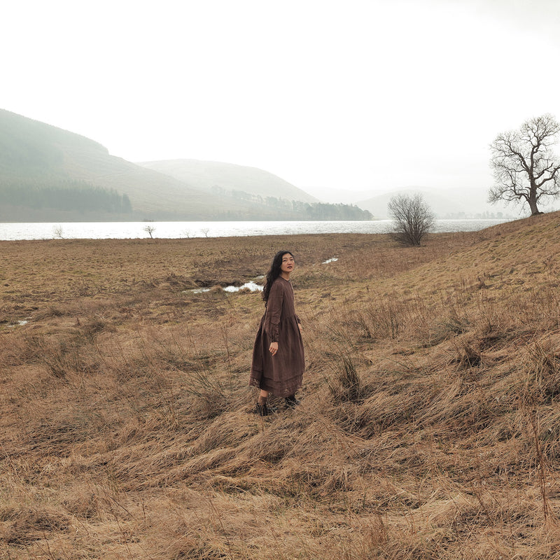 Ash Women's Dress - Linen - Squirrel