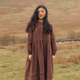 Ash Women's Dress - Linen - Squirrel