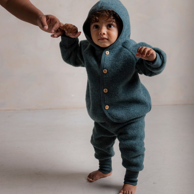 Barbet Baby & Kids Pants - Merino Wool Fleece - Seafoam