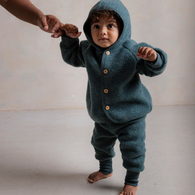 Barbet Baby & Kids Pants - Merino Wool Fleece - Seafoam