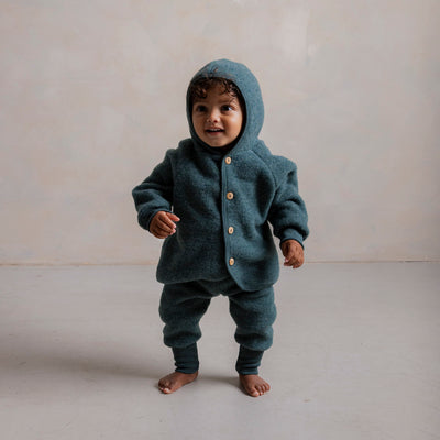 Barbet Baby & Kids Pants - Merino Wool Fleece - Seafoam