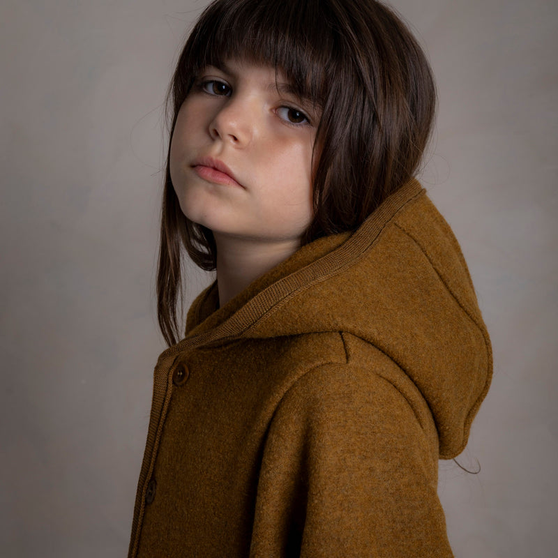 Bramble Baby & Kids Jacket  - Boiled Merino Wool - Copper
