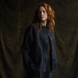 Creek Womens Jacket - Boiled Merino Wool - Anthracite