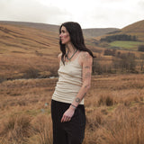 Cygnus Women's Top - Cotton Pointelle - Shell