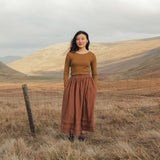 Elm II Women's Skirt - Linen - Auburn