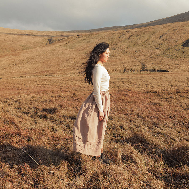 Elm II Women's Skirt - Linen - Sand
