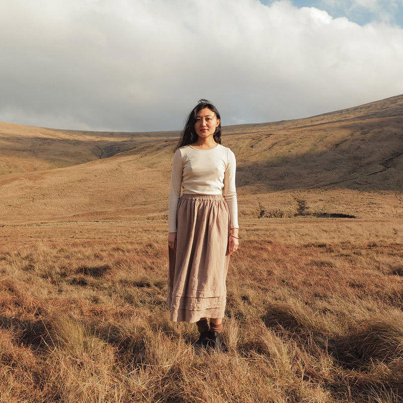 Elm II Women's Skirt - Linen - Sand