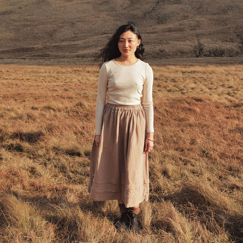 Elm II Women's Skirt - Linen - Sand