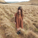 Elowan Baby & Kids Dress - Linen - Auburn