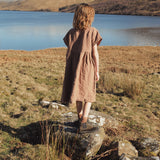 Elowan Baby & Kids Dress - Linen - Cedarwood