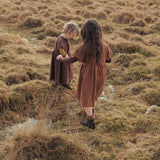 Elowan Baby & Kids Dress - Linen - Auburn