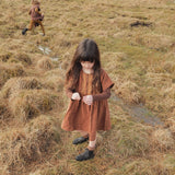 Elowan Baby & Kids Dress - Linen - Auburn