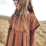 Elowan Baby & Kids Dress - Linen - Auburn