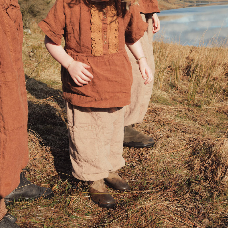 Cedar Baby & Kids Balloon Pant - Linen - Sand