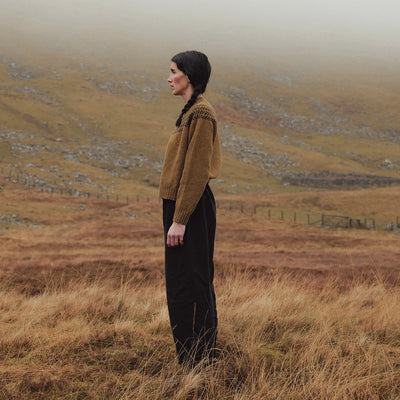 Garden Women's Sweater - Lambswool - Asparagus