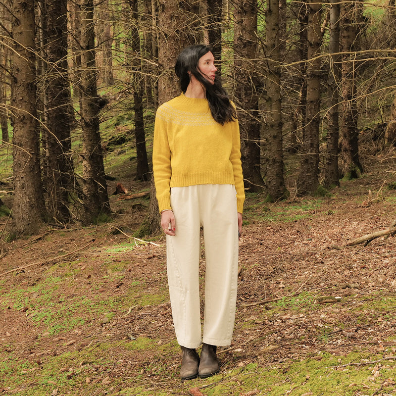 Garden Women's Sweater - Lambswool - Citrine