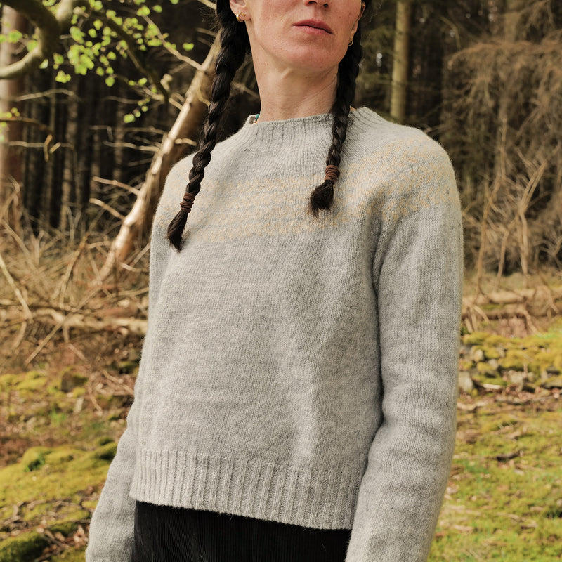 Garden Women's Sweater - Lambswool - Flint