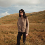 Harrier Womens Jacket - Merino Wool Fleece - Driftwood