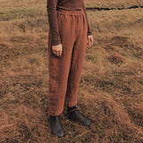 Hawthorn II Women's Trousers - Linen - Auburn