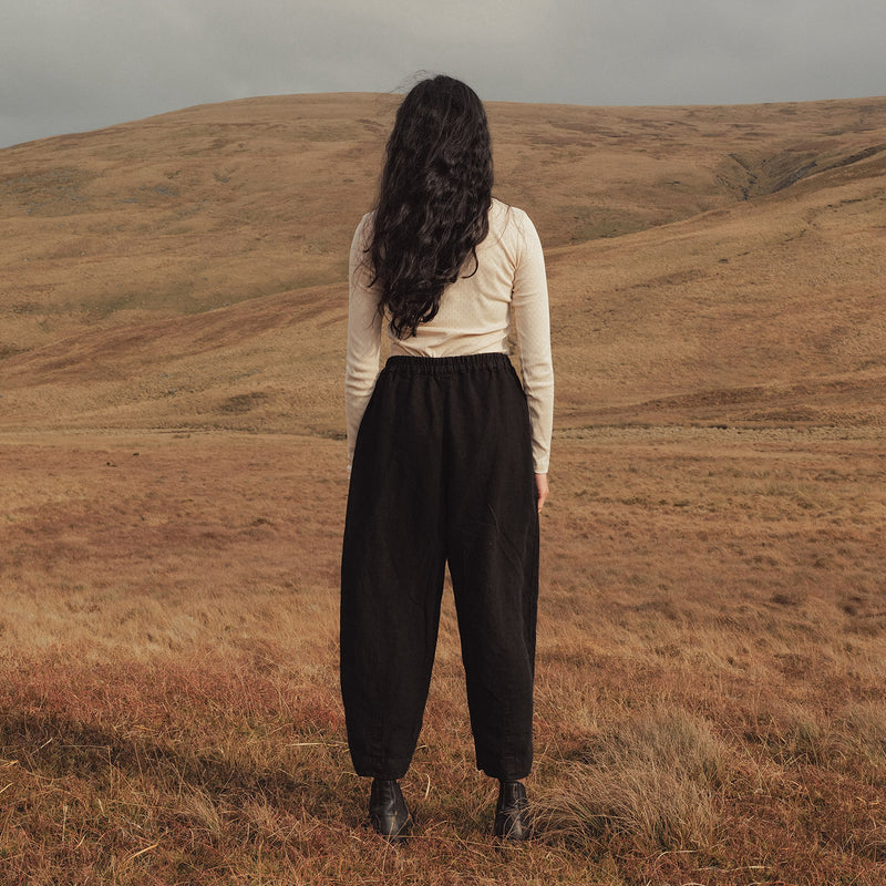 Hawthorn II Women's Trousers - Linen - Black