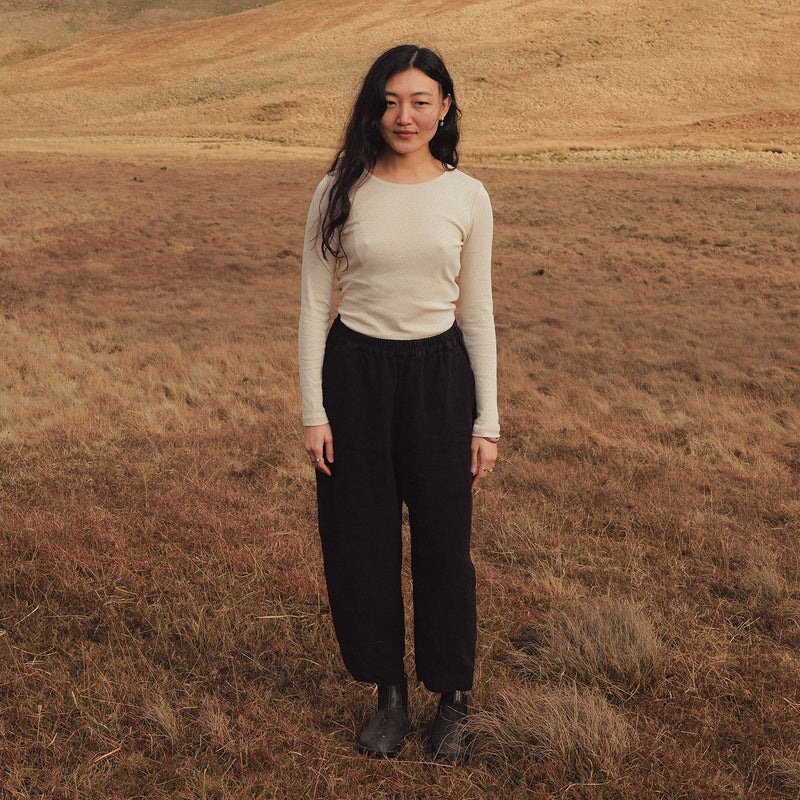 Hawthorn II Women's Trousers - Linen - Black